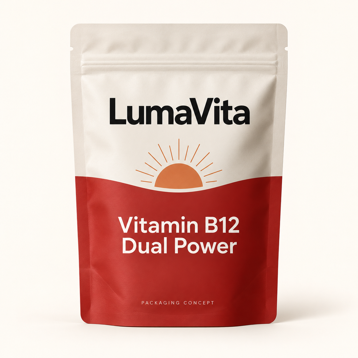 LumaVita Vitamin B12 Dual Power packaging concept
