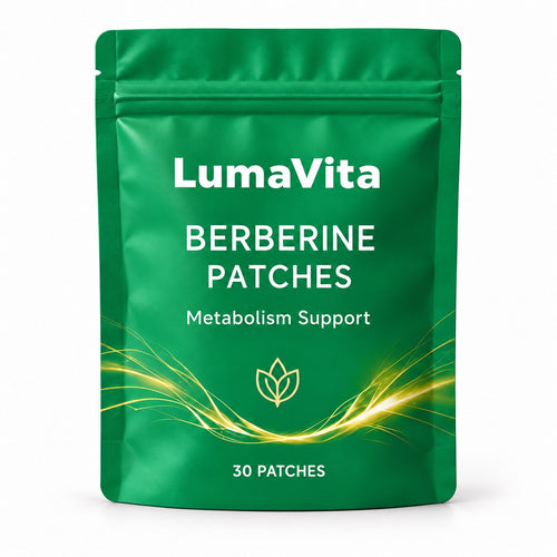 LumaVita Berberine Patches packaging visualization, 30 patches
