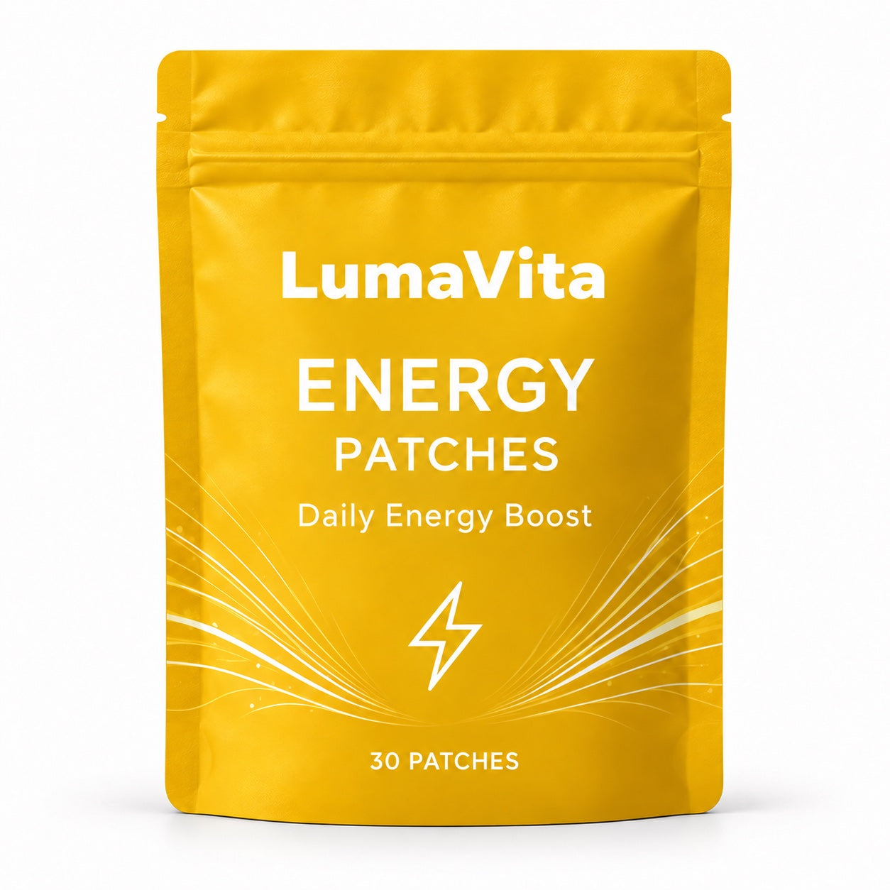 Yellow Energy patch pouch